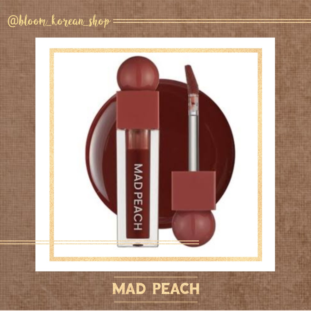 لیپ گلاس رنگی براق Mad peach