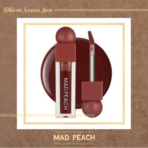 لیپ گلاس رنگی براق Mad peach