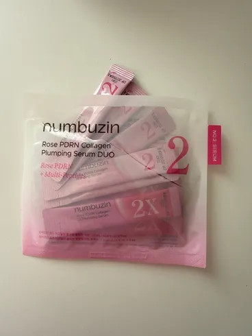ست سرم حجم دهنده کلاژن pdrn رز Numbuzin