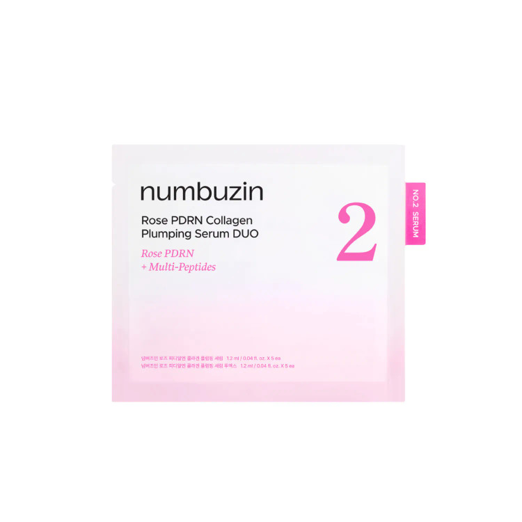 ست سرم حجم دهنده کلاژن pdrn رز Numbuzin