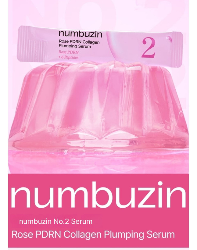 ست سرم حجم دهنده کلاژن pdrn رز Numbuzin