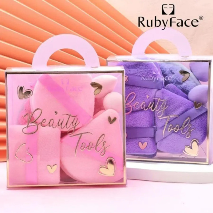 ست ۹ تکه پد آرایشی حوله ای Ruby Face