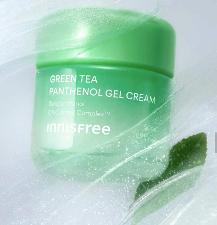 ژل کرم چای سبز و پانتنول Innisfree