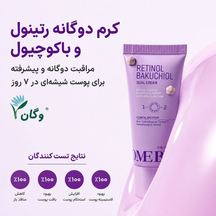 کرم دوگانه رتینول و باکوچیول Some by mi