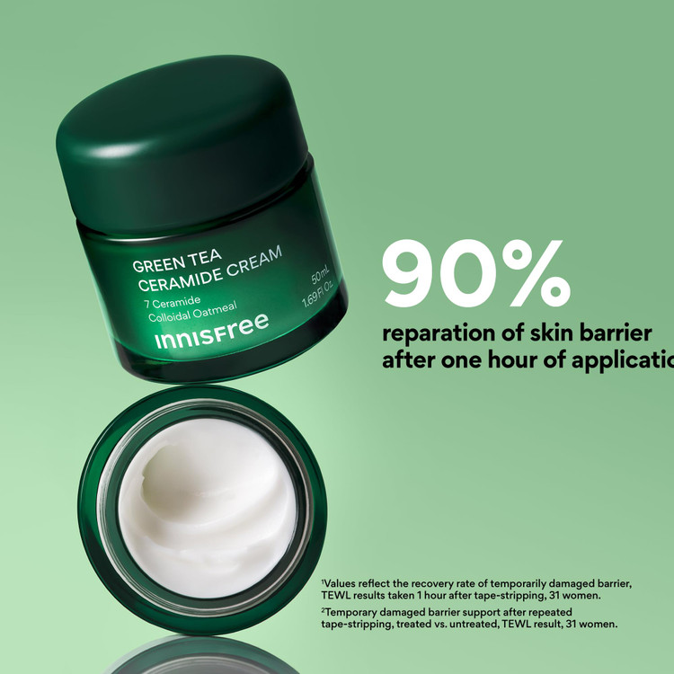 کرم چای سبز و سراماید Innisfree