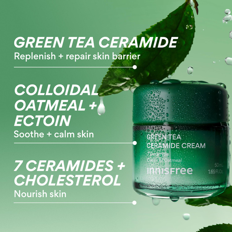 کرم چای سبز و سراماید Innisfree