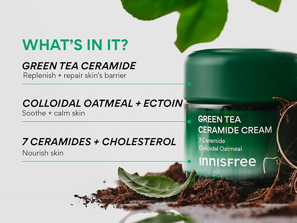 کرم چای سبز و سراماید Innisfree